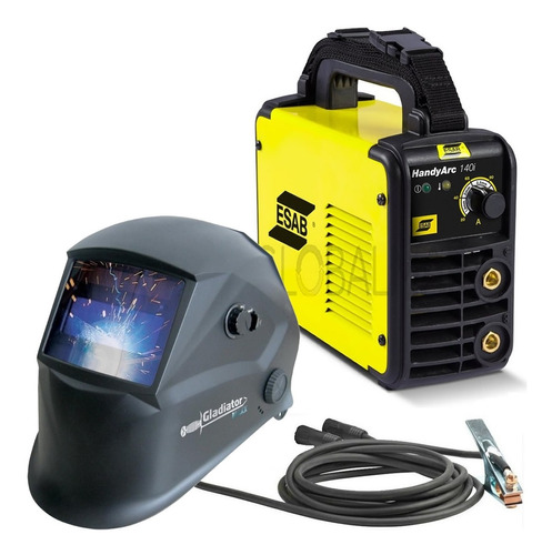 Soldadora Inverter Handy Arc 140 Esab Conarco + Mascara Fotosensible