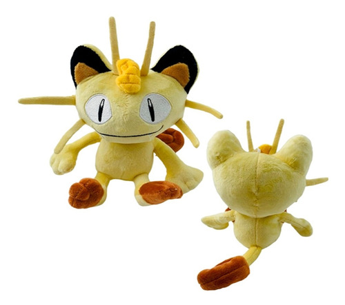 1 Pelúcia Turma Pokémon Meowth (18 Cm) - Importada