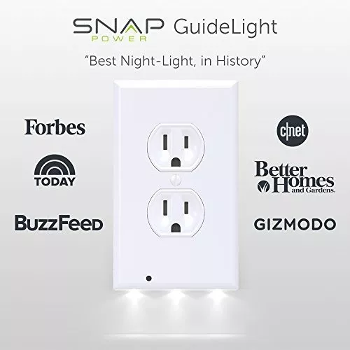 Enchufe y Luz de Guía SnapPower - Duplex Blanco