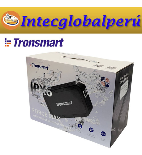Parlante Tronsmart Force Max 80w Bluetooth Ipx6 - Negro