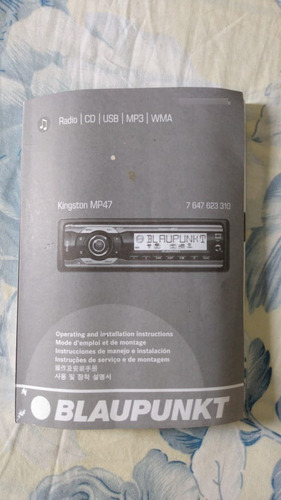 Manual Do Auto Rádio/cd Bosch Blaupunkt  Kingston Mp47  #35