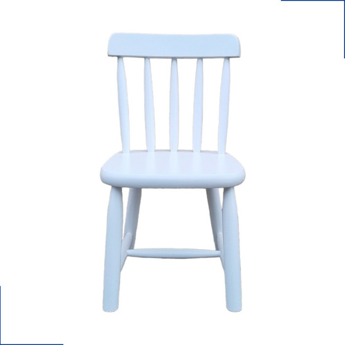 Cadeirinha Infantil De Madeira Criança Colorida Resistente Cor Branco