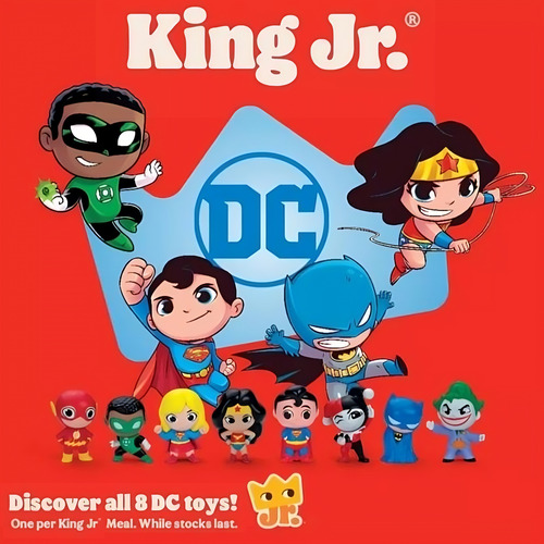 Dc Super Friends Liga Justiça Burger King 2024 Arlequina