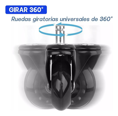 Juego De Ruedas Para Mesa Y Silla Con Freno 5 Pcs Universale
