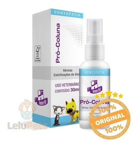 Pro-coluna Homeopatia 30ml P/ Cães E Gatos