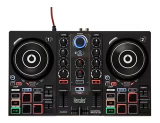 Controlador DJ Hercules DJControl Inpulse 200 negro de 4 canales