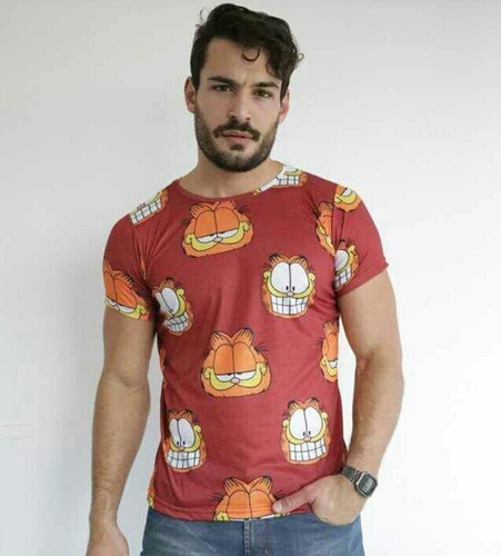 Remera  Gato Garfield Vintage Hombre Mujer Verano Calidad