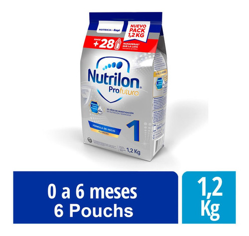 Leche En Polvo Nutrilon Profutura 1 Pouch 1.2 Kg X 6 Un