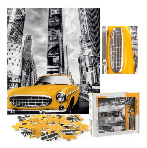 Imagen 5 de 7 de Rompecabezas 1000 Pzas Puzzle New York Ciudad Auto Colors Ed