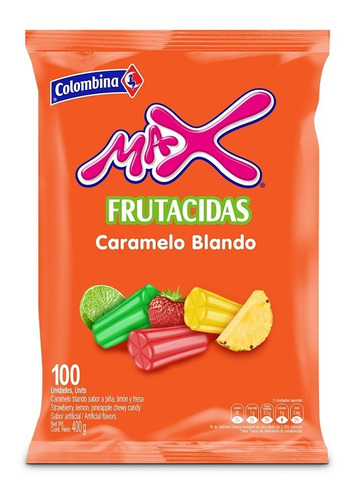 Max Combi Frutas Acidas Surtidas - Bolsa X 100 Und