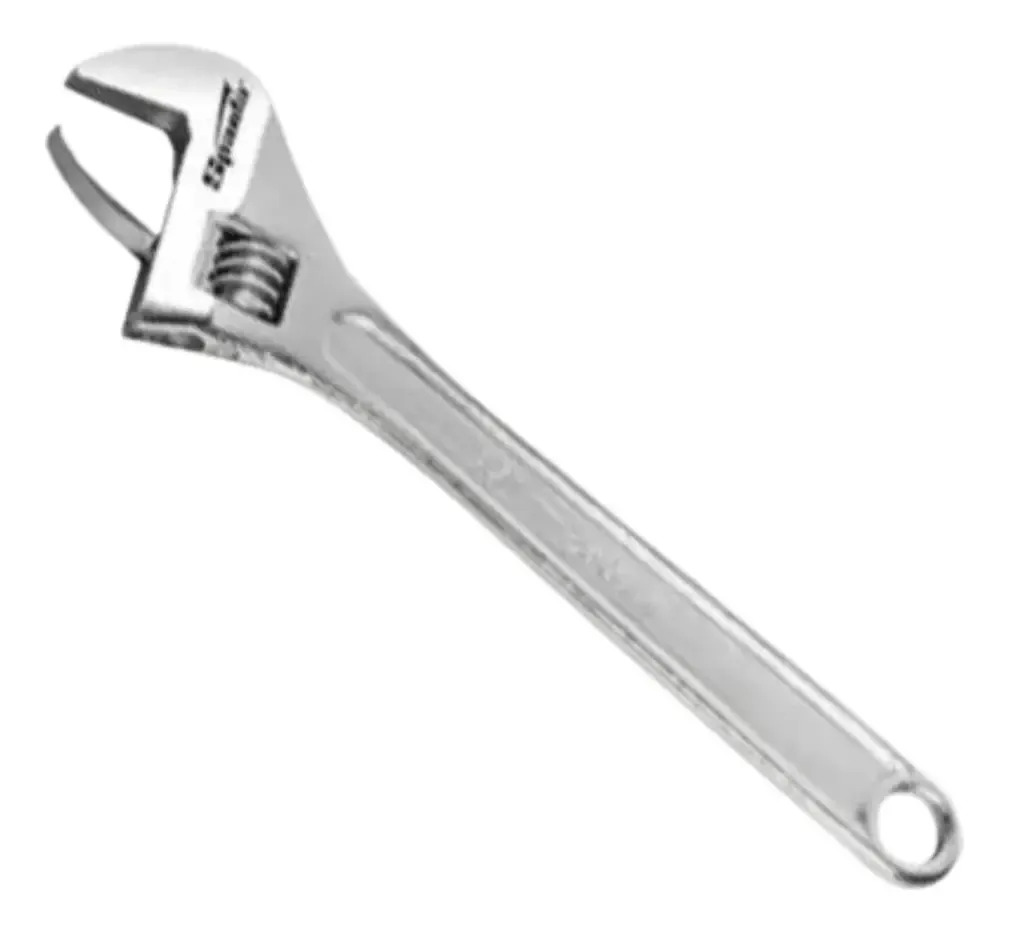 Chave Inglesa De Metal Cromada 10'' 250mm 155305 - Sparta Prata