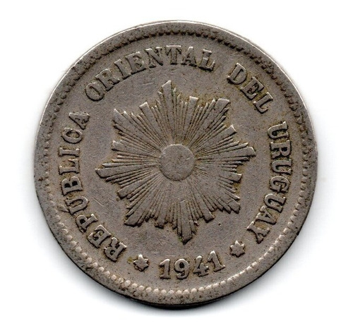 Uruguay Moneda 5 Centesimos Año 1941 Km#21