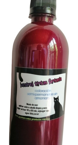 Tinta Fantasía Kestrel Rojo Cereza 500ml Semi Permanente 