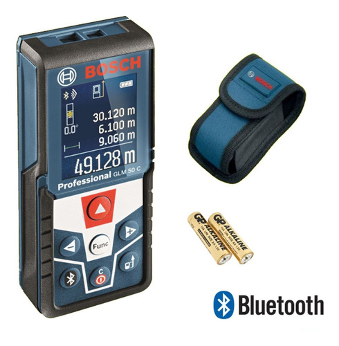 Medidor Distancia Telemetro Laser Bosch Glm 50 Con Bluetooth