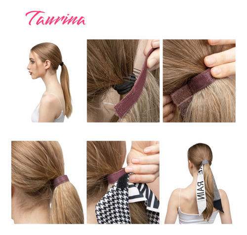 Coleta Extensión Ponytail Cola De Caballo+ Pañuelo P041 1b