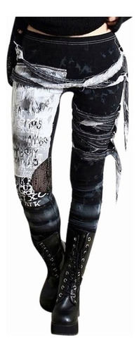 Pantalones Cool Ultra Fathered Gothic Rocker Distressed P Pa
