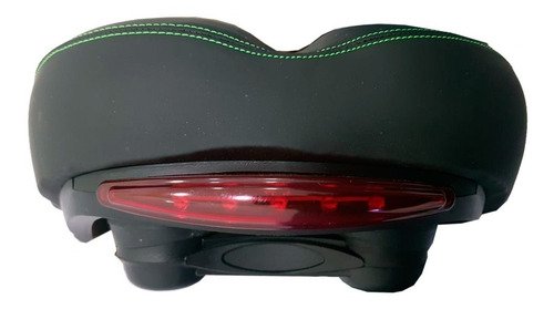 Imagem 4 de 4 de Selim Vazado Com Sinalizador Gts Gel Super Confortável Verde