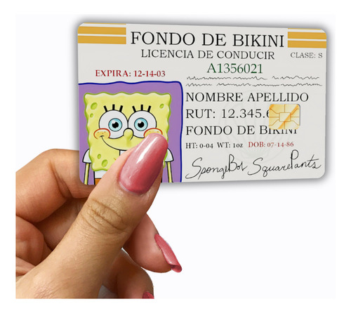 Sticker Para Tarjeta Bancaria Bob Esponja Paquete Con 4