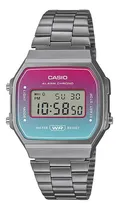 Comprar Reloj Casio A168werb-2a Resina Unisex Gris Color de la correa Plateado
