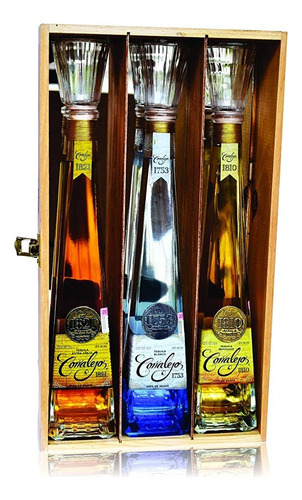 Estuche 3 Tequilas Corralejo Premium Extra Añejo 750 Ml