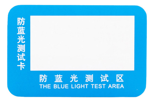 Papel De Detección De Gafas Antiluz Azul Para Prueba De Luz