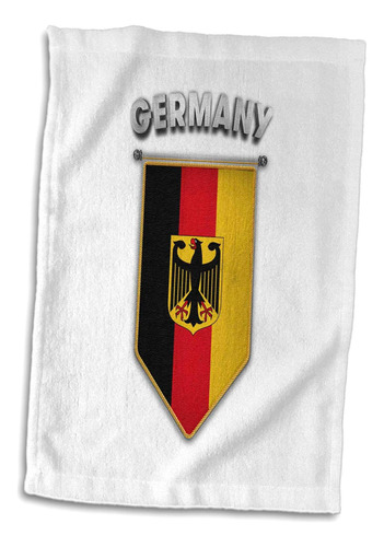 Banderín De Rosas En 3d Con Bandera De Alemania Con Escudo D