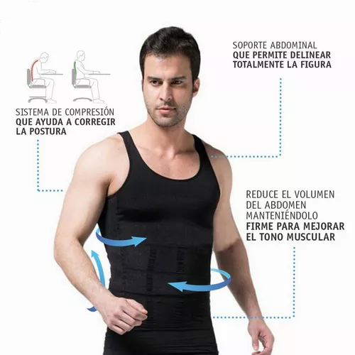 FELIZ Camiseta Reductora Hombre Faja Compresion Polera Hombre