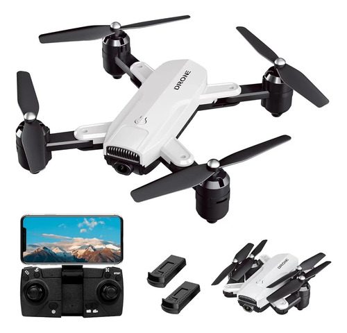 Gkfescc Zd6 Dron Plegable Con Cámara 1080p Hd Fpv, Cuadricóp