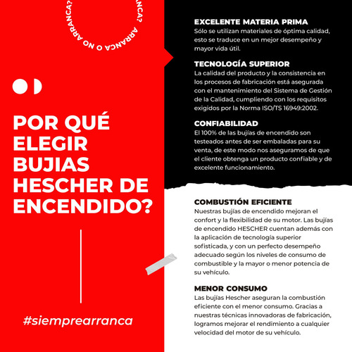 Imagen 4 de 6 de Bujía Precalentamiento Hescher Hc541