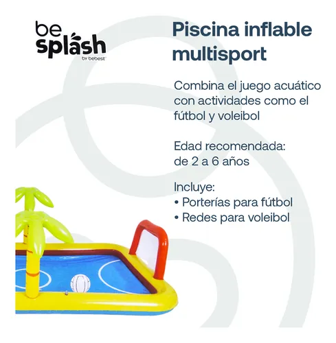 Piscina Centro De Juegos Futbol Voley Multicancha Be Splash