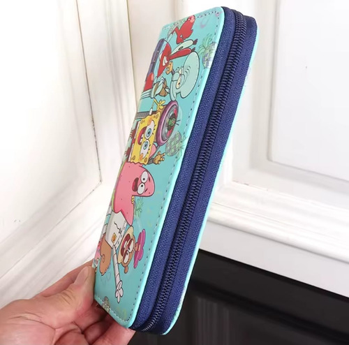 Carteras Largas Para Dama (disney-sanrio) Bob Esponja Pu