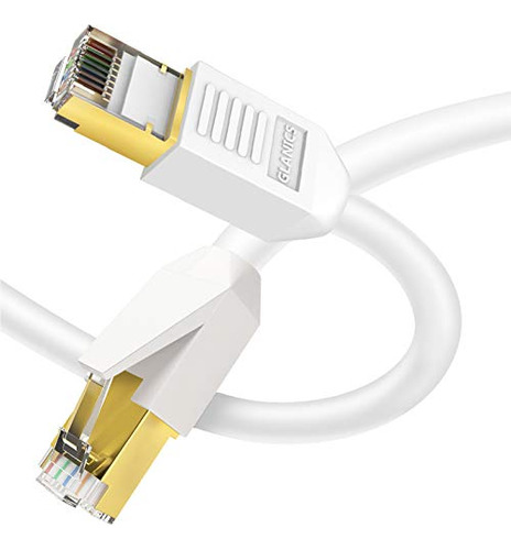 Cable Ethernet Cat 8 De 25 Pies, Glanics Red Cat8 Internet C