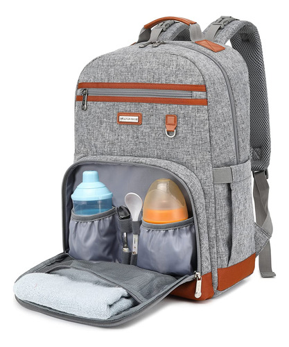 Mochila Pañales Bebé Gran Capacidad Bolsillos Aislados Multi