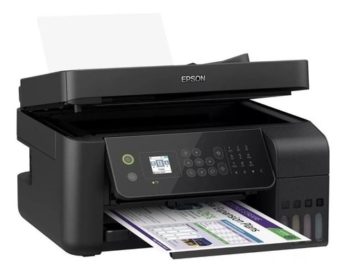 Imagen 2 de 2 de Impresora A Color Multifunción Epson Ecotank L5190 Con Wifi Negra 110v