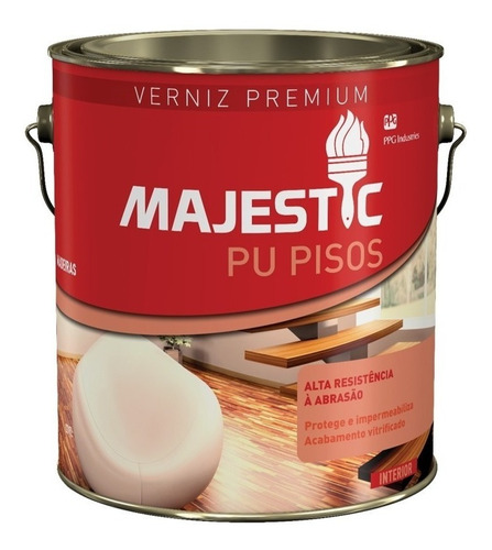 Barniz P/ Madera Super Premium Majestic Pu Pisos 900 Ml
