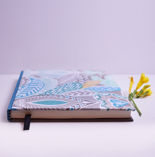 Cuaderno Artesanal En Tela - Hermoso Diseño
