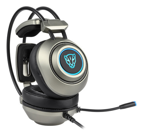 Headset Gamer Motospeed H19 7.1 Usb Leve Premium Pc Ps4 Ps5 Cor Cinza Cor da luz Azul