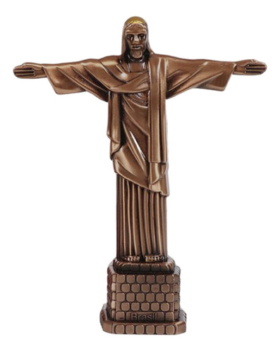 Estatua Cristiana De Aleación Con Figura Del Santo Jesús En