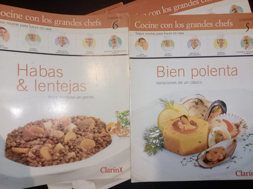 Lote 8 Ejemplares Cocine Con Los Grandes Chefs Clarín