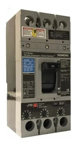 Interruptor Termomagnetico Siemens Sentron 3x200a Fxd63b200