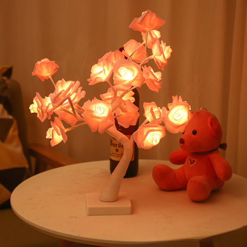 Luz Violeta Con Forma De Flor Blanca, Blanca Cálida, Luz Led
