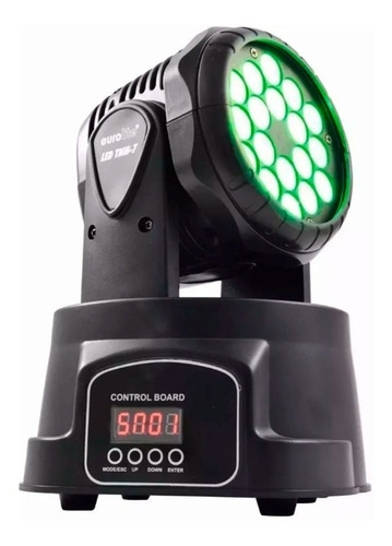 Luz de escenario LED cabezal móvil Videomax MH-018 220V luces color rgbw