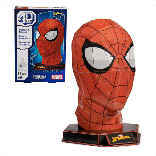 Rompecabezas Puzzle Spiderman 82 Piezas Hombre Araña Soporte