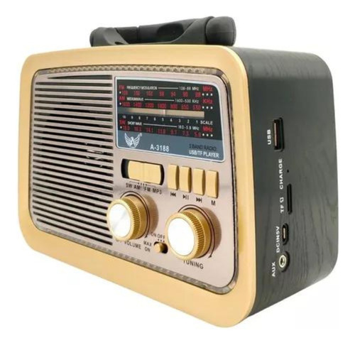 Rádio Retro Altomex Estilo Antigo Usb Bluetooth Fm Am Bivolt