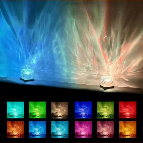 Lámpara Aurora Boreal, Lámpara Agua Celestial, 16 Colores