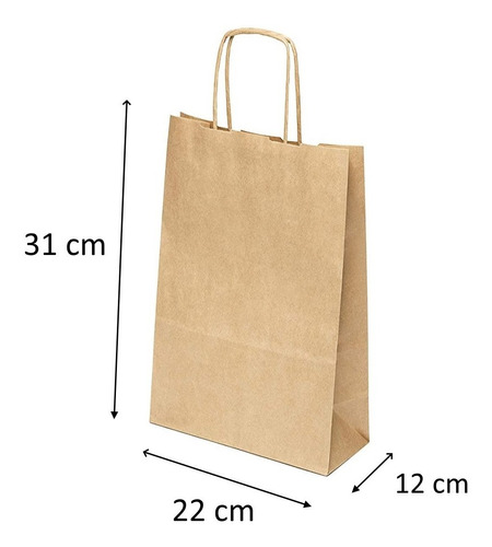 Bolsas Papel Liner Con Asa 31x22x12 - Pack 25 Bolsas *envios