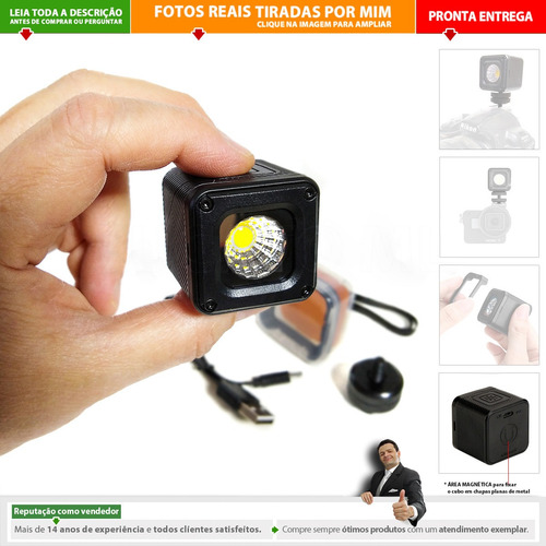 Imagem 1 de 10 de Iluminador Led L1 Ip67 P/ Foto Vídeo Similar Lume Cube | N1