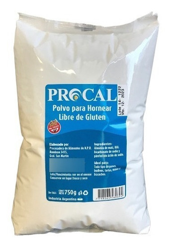 Pack X 3 Polvo De Hornear Procal X750 G S/ Tacc