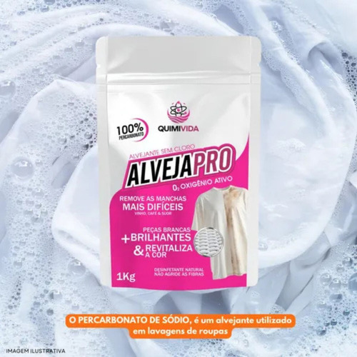 Kit 4 Percarbonato Tira Manchas Dificeis Roupas 4kg Em Pó