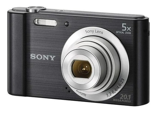 Câmera Sony Cyber-shot Dsc-w800 20.1mp 5x Zoom 720p Preto